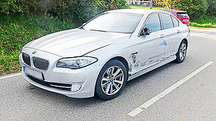 Der Schaden am BMW blieb überschaubar.