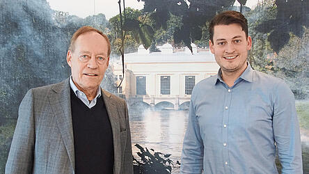 Gesch&auml;ftsf&uuml;hrer Rupert Heider und sein Sohn. Am 1. Januar kam es zu einer bedeutenden Umstellung.