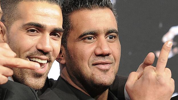 Bushido (links) und Arafat Abou-Chaker zeigten sich in der Vergangenheit h&auml;ufig gemeinsam in der &Ouml;ffentlichkeit. (Archivfoto)