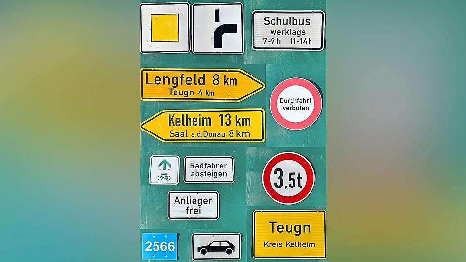 Es wurden viele Verkehrszeichen gefunden.