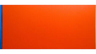 Ein blauer und gelber Strich und eine gro&szlig;e, rote Fl&auml;che in der Mitte: Auf den ersten Blick besteht das Werk &bdquo;Who&rsquo;s Afraid of Red, Yellow and Blue III&ldquo; von Barnett Newman nicht aus mehr Elementen.
