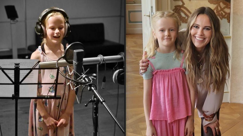 Wilma bei den Studioaufnahmen (l.) und beim Dreh des Musikvideos mit S&auml;ngerin Sophia