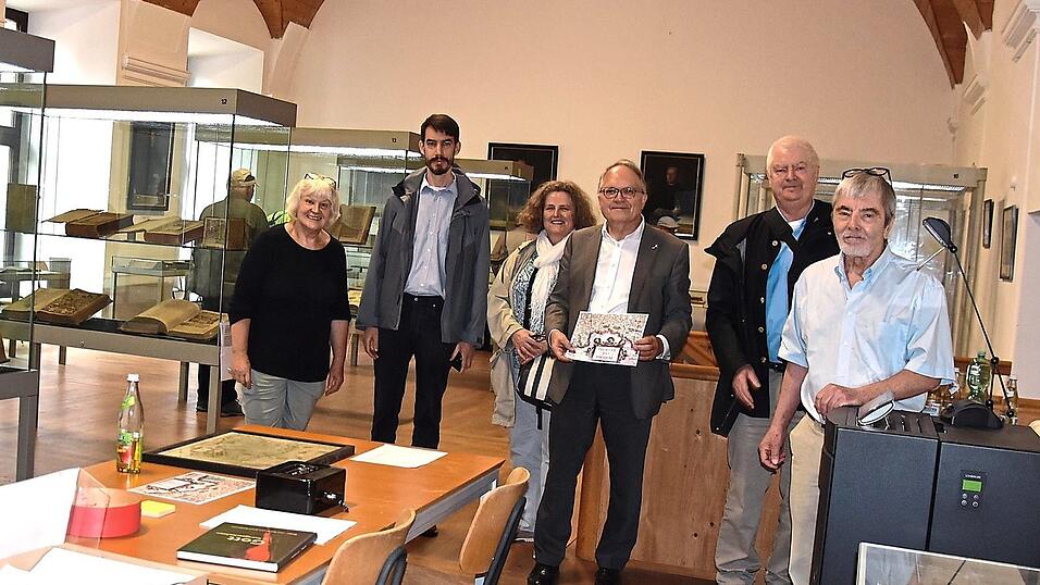 Olga Brandl, Manfred Zeiler, F. &Ouml;llinger, Hermann Reidel, Alois &Ouml;llinger und Hans Rudolph er&ouml;ffnen die Zeitenwende.