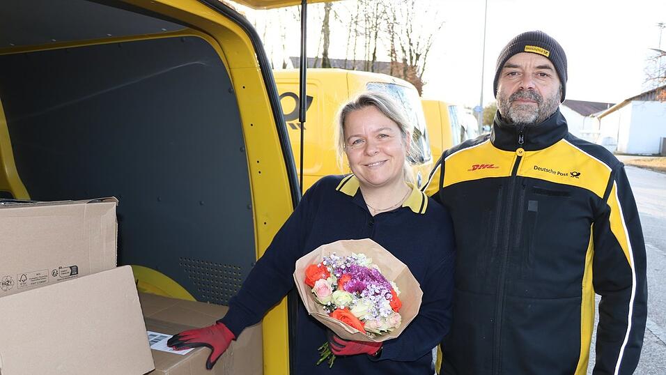 Blumen zum Valentinstag, das braucht Jenny Sporrer nicht. Sie bekommt von ihrem Mann Peter, den sie &uuml;ber die Post kennengelernt hat, oft auch so Blumen. Lieber f&auml;hrt sie selbst am Samstag Pakete aus.