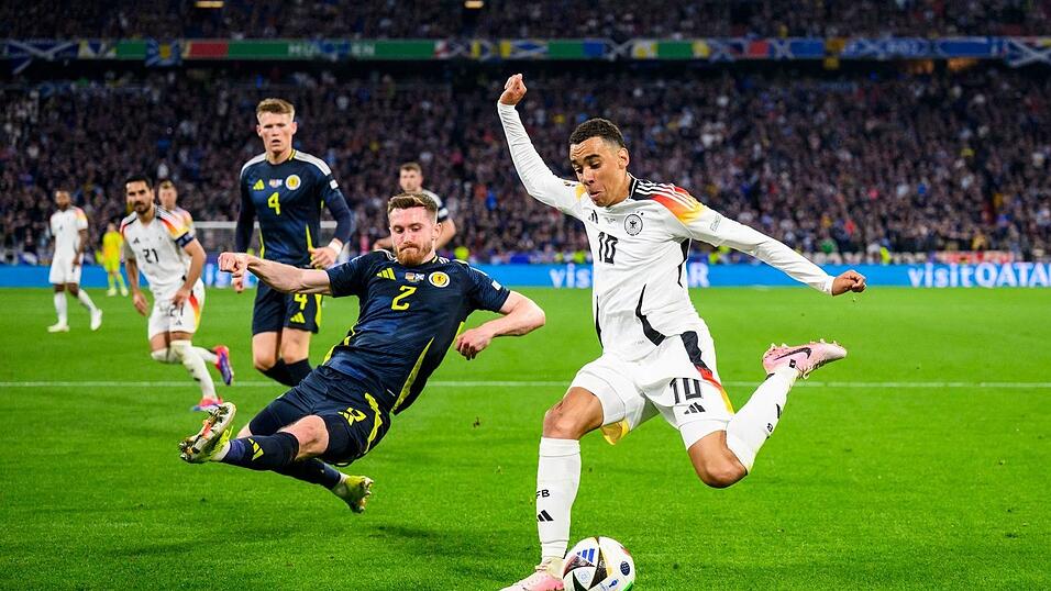 Jamal Musiala trumpfte bei der EM gegen Schottland groß auf.