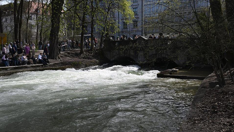 Am Ostersonntag war die Welle schon wieder so gut wie verschwunden.