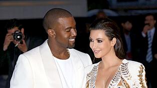 TV-Sternchen Kim Kardashian und Rapper Kanye West am 3. Mai 2012 (Archiv). TV-Sternchen Kim Kardashian und Rapper Kanye West am 3. Mai 2012 (Archiv).