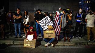 In Portland gibt es Proteste vor einer Einrichtung der Einwanderungsbehörde ICE. (Archivbild)