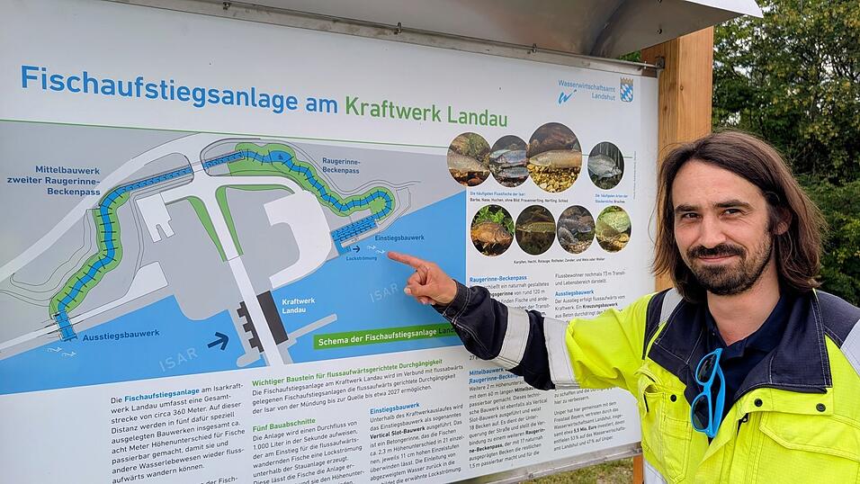 Der Wanderführer: Sascha Lorenz verantwortet die modernste ökologische Ausgleichsmaßnahme an der Isar, die Fischaufstiegsanlage. Der Wanderführer: Sascha Lorenz verantwortet die modernste ökologische Ausgleichsmaßnahme an der Isar, die Fischaufstiegsanlage.