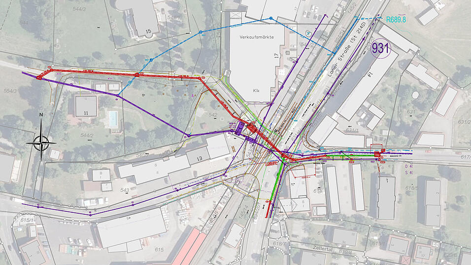Die rote Linie zeigt den neuen Entlastungskanal. Die Kosten für die Maßnahme belaufen sich auf rund 792 000 Euro. Die rote Linie zeigt den neuen Entlastungskanal. Die Kosten für die Maßnahme belaufen sich auf rund 792 000 Euro.