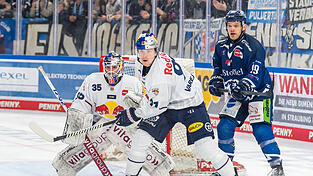 Vom Gegner zum Teamkollegen: Filip Varejcka (Mitte) wechselt vom EHC Red Bull München zu den Straubing Tigers.