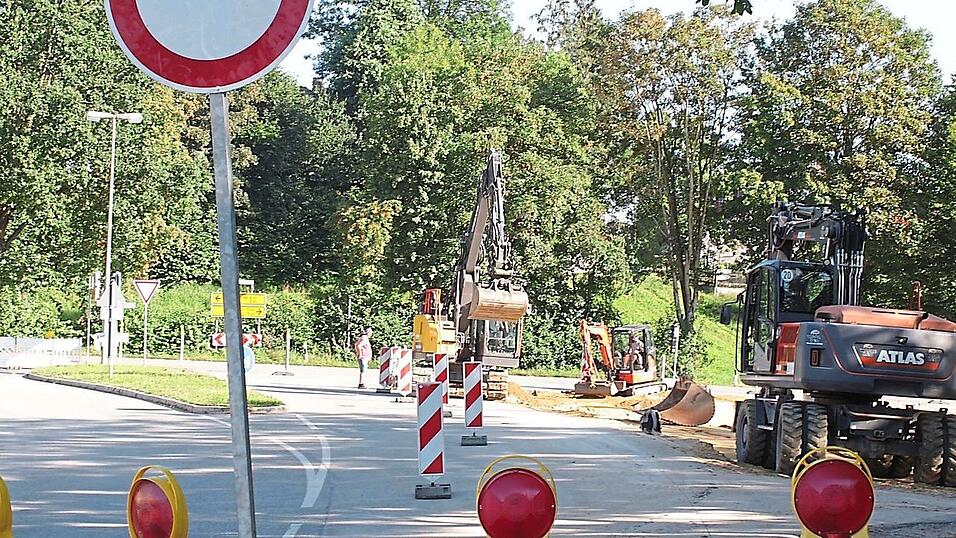 Noch haben die Bauarbeiter das Sagen.