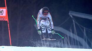 Kira Weidle-Winkelmann zeigte in der Abfahrt von Tarvisio eine starke Vorstellung.
