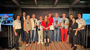 Die Rallyesieger sind: 1. Klaus Leinfelder/Kathrin Leinfelder auf VW Golf GTI/Pirelli; 2. Andreas Zuhnemer/Rolf Pellini auf Renault R5/Alpine Turbo und 3. Norbert Henglein/Walter Zuckermeier mit Porsche 911 RSR.