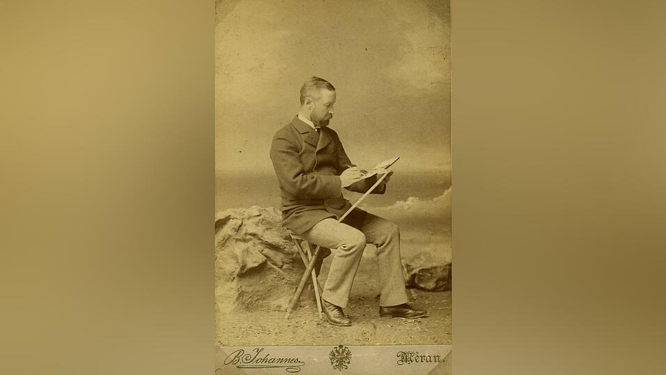 Max Schultze (um 1895) auf einer Fotografie von Bernhard Johannes Max Schultze (um 1895) auf einer Fotografie von Bernhard Johannes