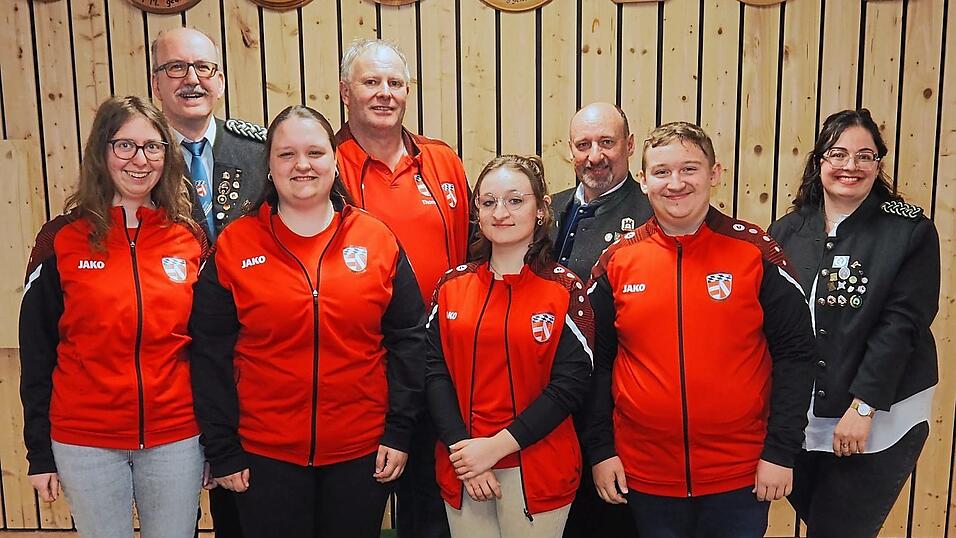 Die gew&auml;hlte Gaujugendleitung.