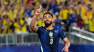 Brachte Brasilien auf Siegkurs: Der frühere Herthaner Matheus Cunha. Brachte Brasilien auf Siegkurs: Der frühere Herthaner Matheus Cunha.