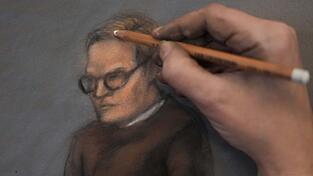 Marius Borg H&oslash;iby darf w&auml;hrend der Verhandlung nicht fotografiert werden.