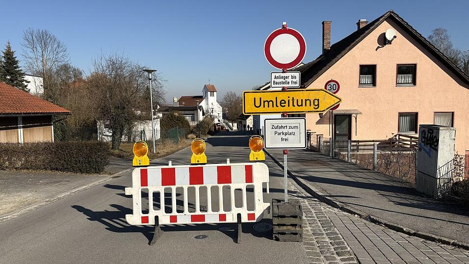 Autofahrer mussten eine Umleitung nehmen. 