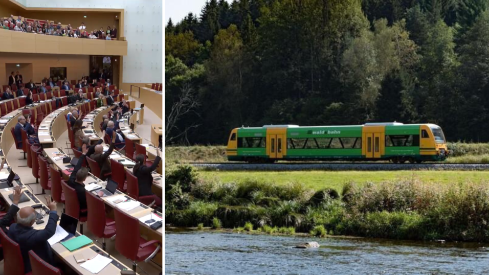 Am Donnerstagmittag hat der Bayerische Landtag den Dauerbetrieb auf der Strecke Viechtach-Gotteszell beschlossen. Am Donnerstagmittag hat der Bayerische Landtag den Dauerbetrieb auf der Strecke Viechtach-Gotteszell beschlossen.