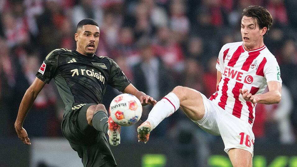 K&ouml;lns Kakub Kaminski (r) hatte in der ersten H&auml;lfte zwei Chancen.