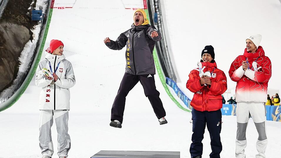 Die Goldmedaille von Philipp Raimund war der absolute H&ouml;hepunkt f&uuml;r die deutschen Skispringer. (Archivbild)