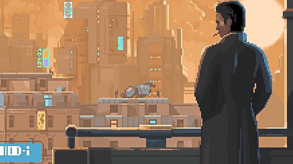 Die Retrografik von 'Lacuna' erinnert an vergangene Zeiten. Die Retrografik von 'Lacuna' erinnert an vergangene Zeiten.