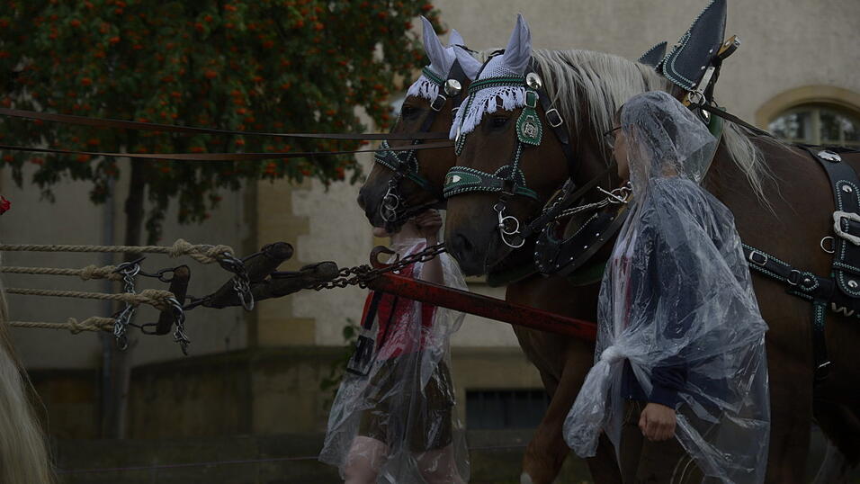 Zahlreiche Musik- und Trachtengruppen zogen nach dreij&auml;hriger Pause am Freitagabend zum Festplatz Am Hagen.&nbsp;