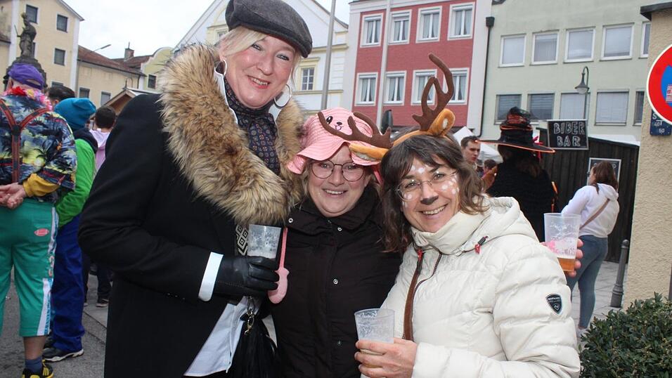 Beste Stimmung herrschte beim Rosenmontagszug in Geisenhausen.