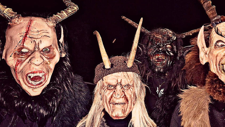 Die Krampusse der „Wörthinger Saudeifen“.