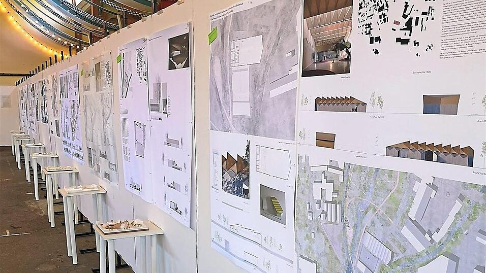 Noch heute und morgen sind die verschiedenen Entw&uuml;rfe in der Festhalle ausgestellt.