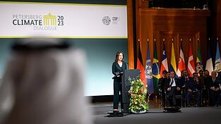 Annalena Baerbock beim Klimadialog im Auswärtigen Amt. Annalena Baerbock beim Klimadialog im Auswärtigen Amt.