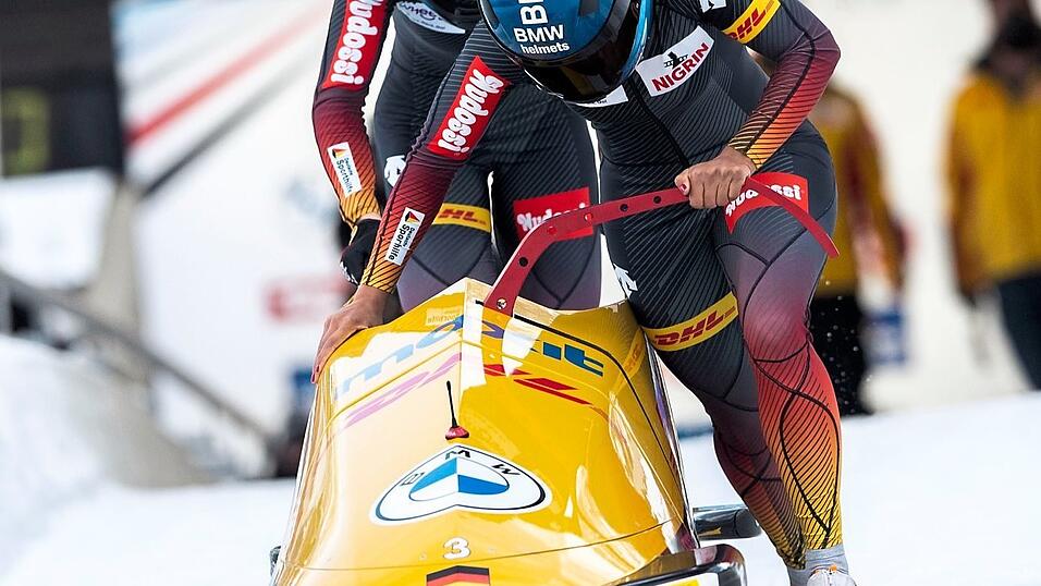 Gehören zu den Favoritinnen im Zweierbobrennen bei Olympia: Mariama Jamanka und Alexandra Burghardt. Gehören zu den Favoritinnen im Zweierbobrennen bei Olympia: Mariama Jamanka und Alexandra Burghardt.