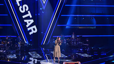 Samira Hofbauer bei ihrem Auftritt in den Blind Auditions von „The Voice of Germany“.