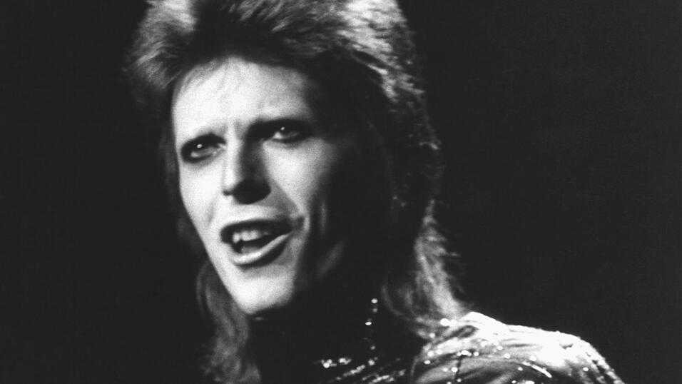 David Bowie im Sommer 1973, drei Jahre Später zog er nach Berlin. David Bowie im Sommer 1973, drei Jahre Später zog er nach Berlin.