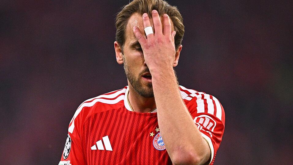 Verzweifelte gegen die PSG-Abwehr: Bayern-St&uuml;rmer Harry Kane.