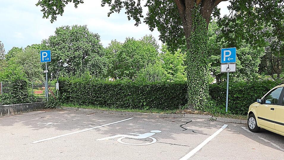 Das rechte Zusatzzeichen als Hinweis auf den Behindertenparkplatz am Friedhof wurde bereits wieder ersetzt, das zweite linkerhand fehlt nach dem Diebstahl noch.