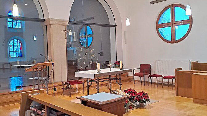 Ein Blick in die modernisierte Kirche und Kapelle