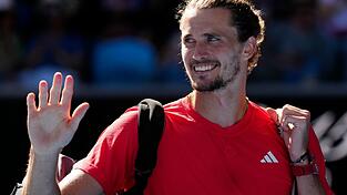 Alexander Zverev hatte nach seinem Drittrundensieg viel zu lachen