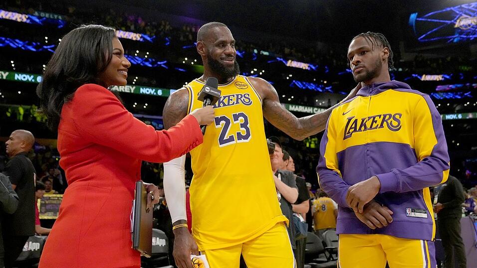 LeBron und Bronny James schrieben NBA-Geschichte. (Archivbild)