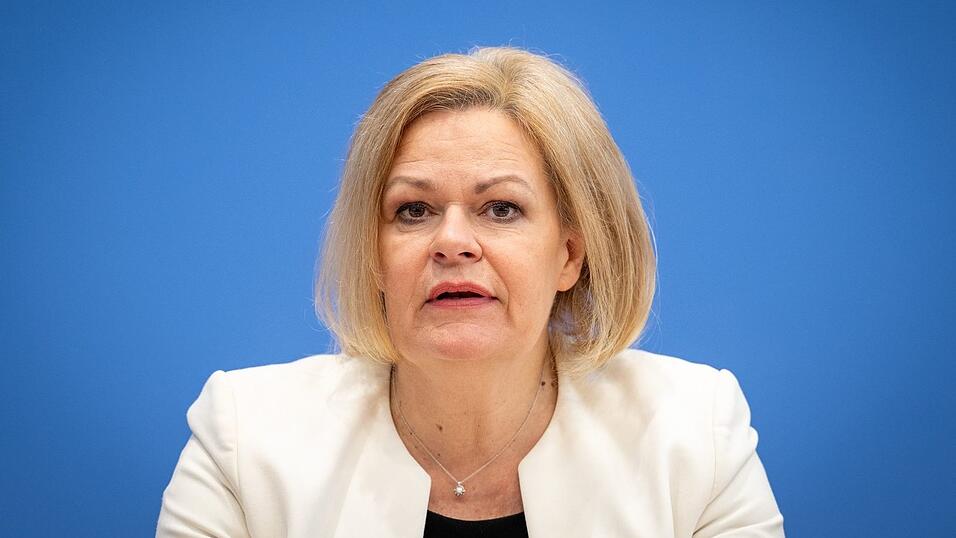 Der Angeklagte warf Bundesinnenministerin Nancy Faeser (SPD) damals vor, die Meinungsfreiheit zu beschneiden. (Archivbild)