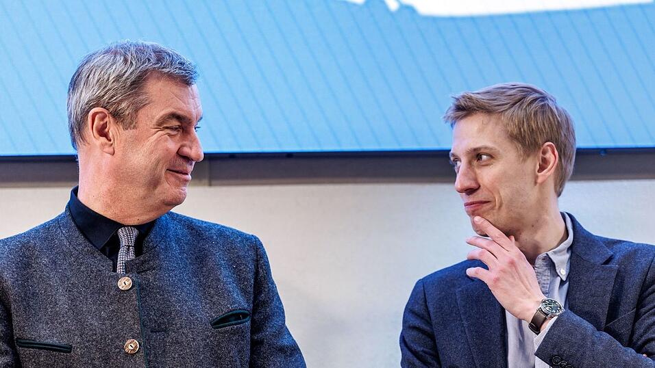 CSU-Söder und der Grünen-Mann Krause. (Archivbild) CSU-Söder und der Grünen-Mann Krause. (Archivbild)