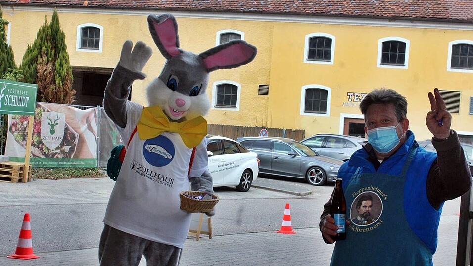 Zum Osterwochenende durfte sich das Personal des Dult Drive-In in Landshut über besondere Unterstützung freuen.