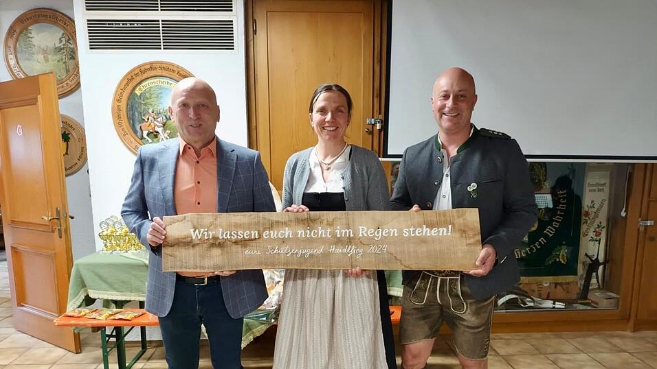 Ein Erinnerungsschild gab es für Bürgermeister Franz Aster. Ein Erinnerungsschild gab es für Bürgermeister Franz Aster.
