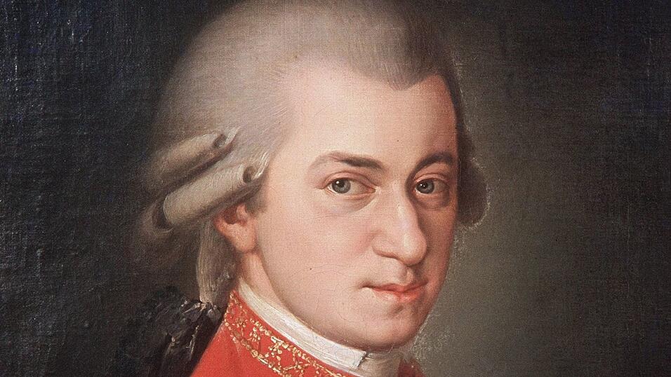 Undatierte Aufnahme eines Portr&auml;ts in &Ouml;l des Komponisten Wolfgang Amadeus Mozart (1756-1791). (Archivbild)