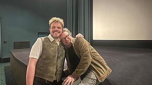 Johannes Berzl mit Regisseur Anno Saul Johannes Berzl mit Regisseur Anno Saul