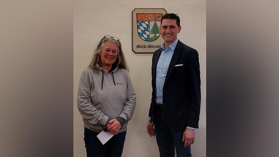 Barbara Kern-Stoecker und Bürgermeister Andreas Liebl