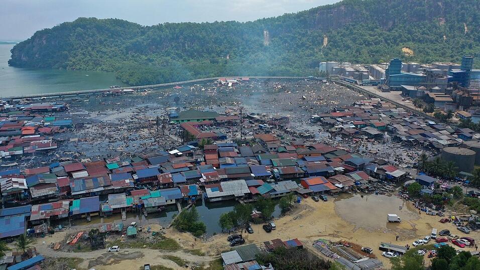 Das Gebiet ist dicht besiedelt.