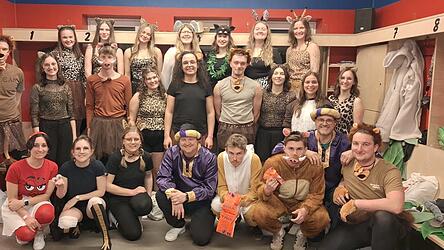 Alle Mitwirkenden der Showeinlage &bdquo;Disney meets Bonbruck&ldquo;.