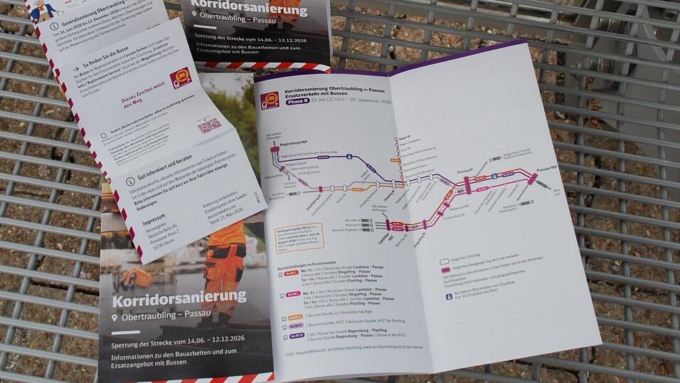 Zwischen Straubing und Plattling ist schon Schienenersatzverkehr. &Uuml;ber Radldorf noch nicht.